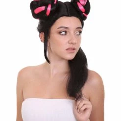 HPO Women's Womens Singer Bun Wigs Collection | Eurovision Song Contest | Celebrity Wigs | Premium Breathable Capless Cap