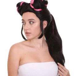 HPO Women's Womens Singer Bun Wigs Collection | Eurovision Song Contest | Celebrity Wigs | Premium Breathable Capless Cap
