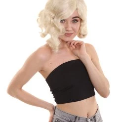 HPO Womens Singer Hotel Wig | Blonde Celebrity Wigs | Premium Breathable Capless Cap