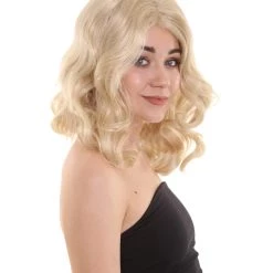 HPO Women's Womens Adult Wig | Blonde TV/Movie Wigs | Premium Breathable Capless Cap