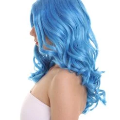 HPO Womens Singer Curly Wig | Blue Celebrity Wigs | Premium Breathable Capless Cap 13 HPO Womens Singer Curly Wig | Blue Celebrity Wigs | Premium Breathable Capless Cap