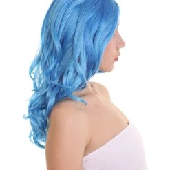 HPO Womens Singer Curly Wig | Blue Celebrity Wigs | Premium Breathable Capless Cap 15 HPO Womens Singer Curly Wig | Blue Celebrity Wigs | Premium Breathable Capless Cap