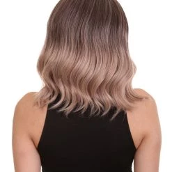 HPO Adults Women Shoulder Length Wavy Wigs | Multicolor Options Cosplay Wigs | Premium Breathable Capless Cap