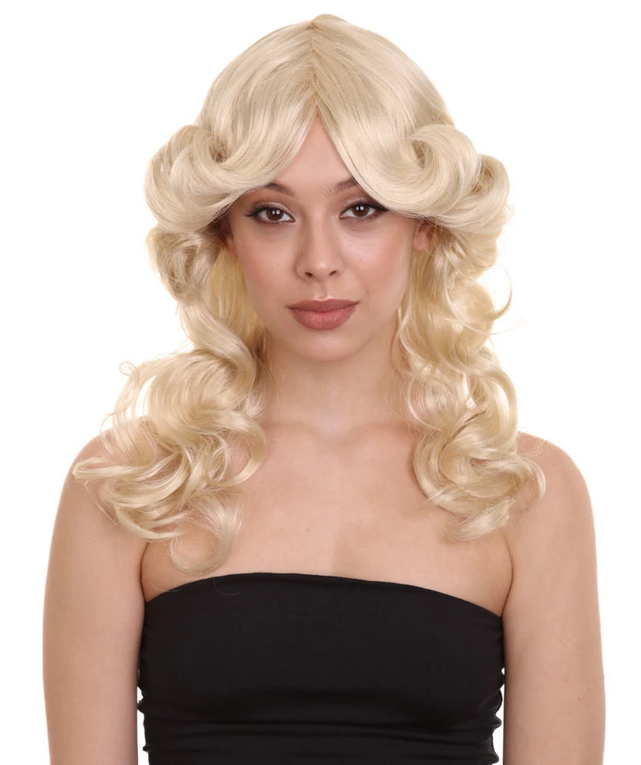 HPO Women's 70's Angel Womens Wig | Blonde Retro Wig | Premium Breathable Capless Cap 1 HPO Women's 70's Angel Womens Wig | Blonde Retro Wig | Premium Breathable Capless Cap