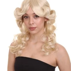 HPO Women's 70's Angel Womens Wig | Blonde Retro Wig | Premium Breathable Capless Cap