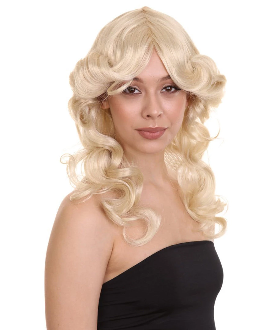 HPO Women's 70's Angel Womens Wig | Blonde Retro Wig | Premium Breathable Capless Cap 6 HPO Women's 70's Angel Womens Wig | Blonde Retro Wig | Premium Breathable Capless Cap