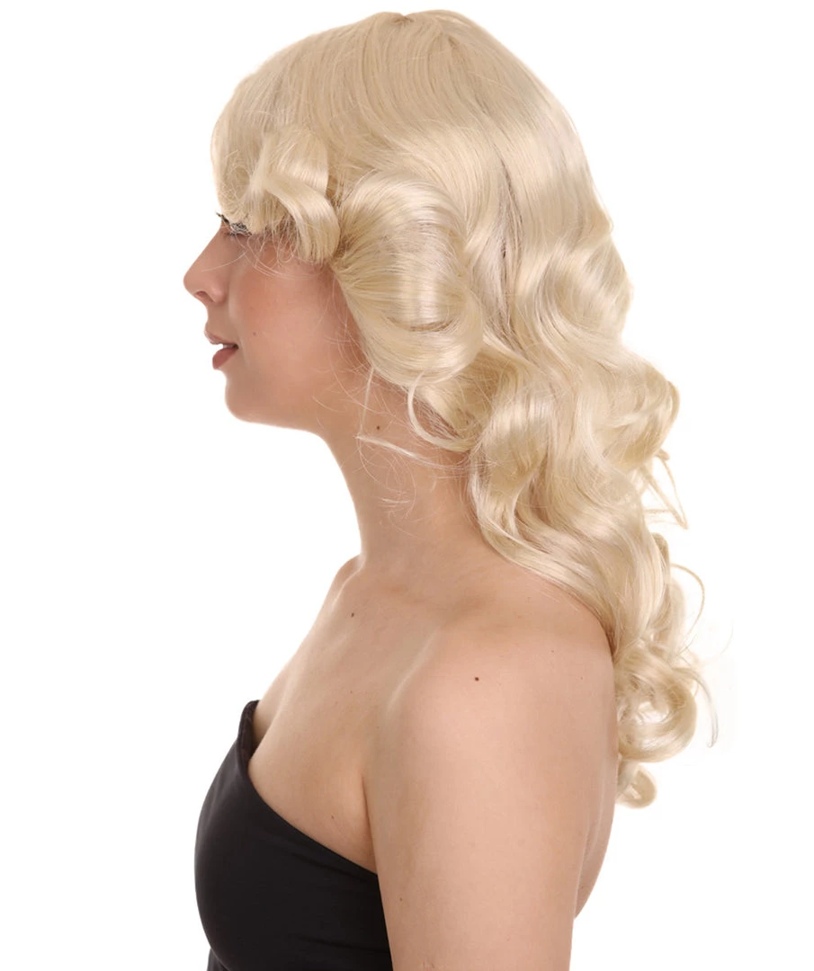 HPO Women's 70's Angel Womens Wig | Blonde Retro Wig | Premium Breathable Capless Cap 3 HPO Women's 70's Angel Womens Wig | Blonde Retro Wig | Premium Breathable Capless Cap