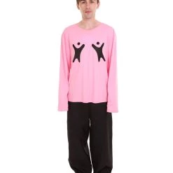 HPO Adult Men's Valentine's Day Falling In Love Long Sleeve Costumes | Pink Cosplay Costume