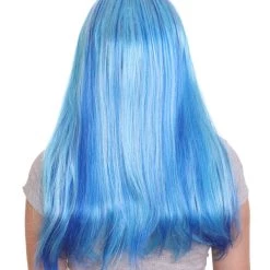 HPO Cosplay Monster Womens Wig | Neon Sky Blue Cosplay Halloween Wig | Premium Breathable Capless Cap