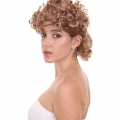 HPO Womens Justice Wig | Gold Brown TV/Movie Wig | Premium Breathable Capless Cap