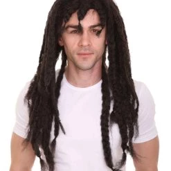 HPO Pirate Jack Wig | Black Cosplay Wig | Premium Breathable Capless Cap Kids