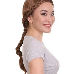 HPO Renaissance Braid Womens Wig | Traditional Colonial Cosplay Wig | Premium Breathable Capless Cap Women's 10 HPO Renaissance Braid Womens Wig | Traditional Colonial Cosplay Wig | Premium Breathable Capless Cap Women's