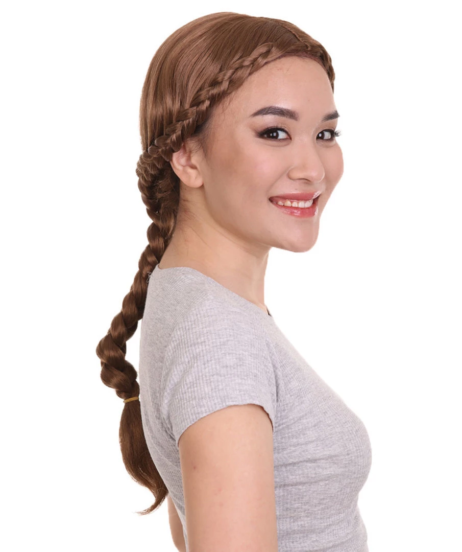 HPO Renaissance Braid Womens Wig | Traditional Colonial Cosplay Wig | Premium Breathable Capless Cap Women's 3 HPO Renaissance Braid Womens Wig | Traditional Colonial Cosplay Wig | Premium Breathable Capless Cap Women's