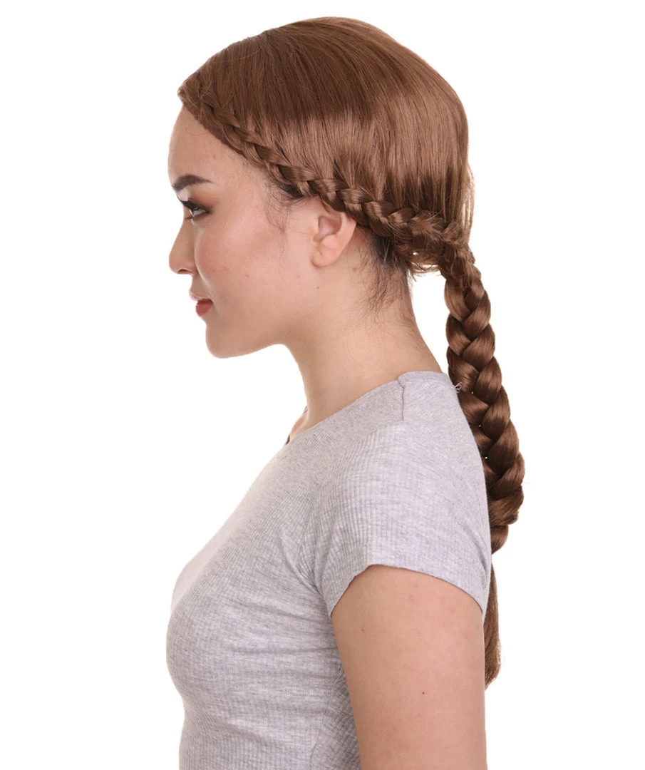 HPO Renaissance Braid Womens Wig | Traditional Colonial Cosplay Wig | Premium Breathable Capless Cap Women's 2 HPO Renaissance Braid Womens Wig | Traditional Colonial Cosplay Wig | Premium Breathable Capless Cap Women's