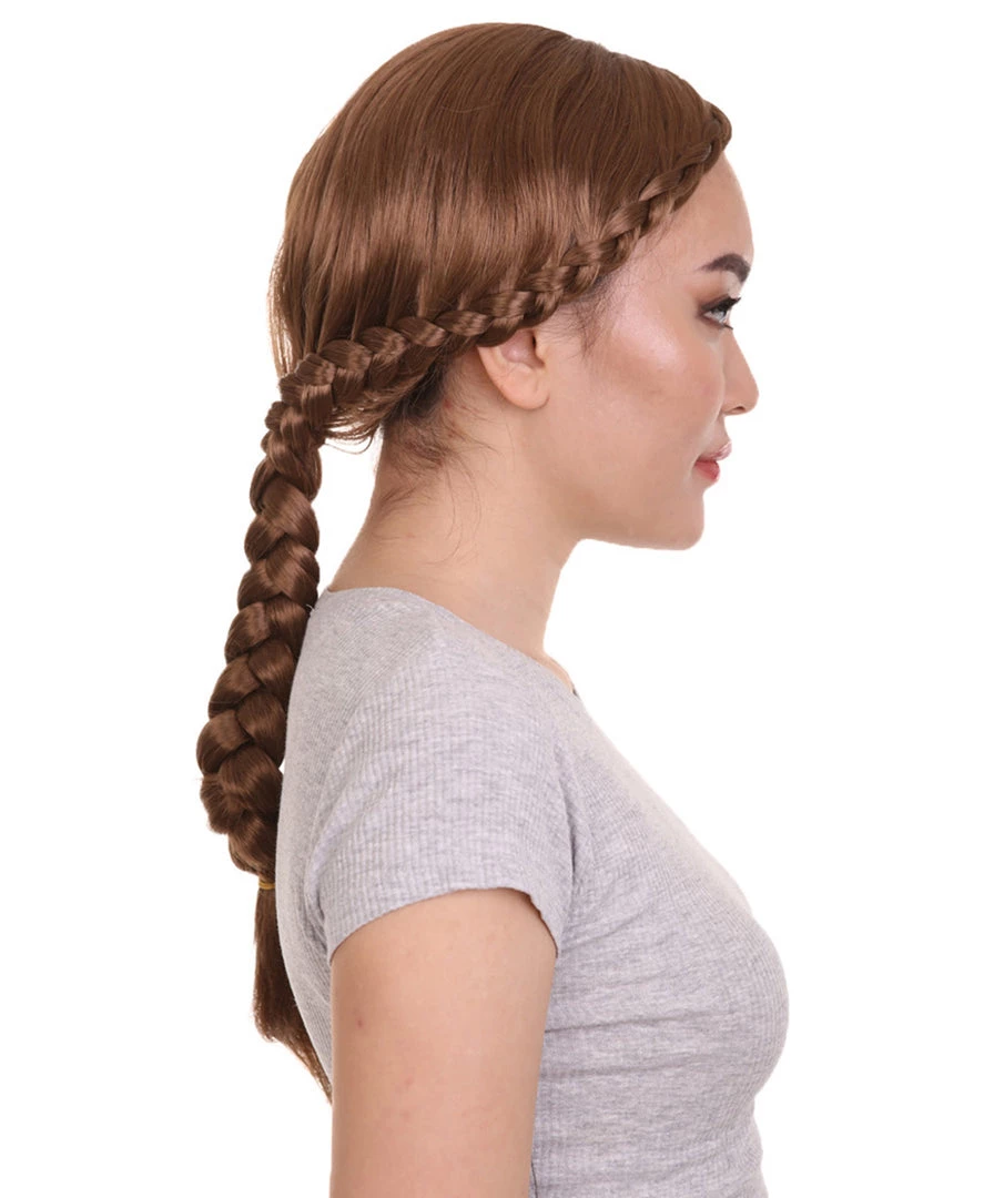 HPO Renaissance Braid Womens Wig | Traditional Colonial Cosplay Wig | Premium Breathable Capless Cap Women's 4 HPO Renaissance Braid Womens Wig | Traditional Colonial Cosplay Wig | Premium Breathable Capless Cap Women's