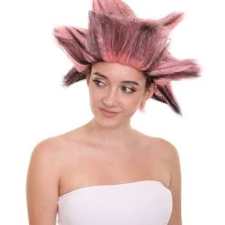 HPO Womens Musical Wigs | Pink & Black Animal Wigs | Premium Breathable Capless Cap Women's 28 HPO Womens Musical Wigs | Pink & Black Animal Wigs | Premium Breathable Capless Cap Women's