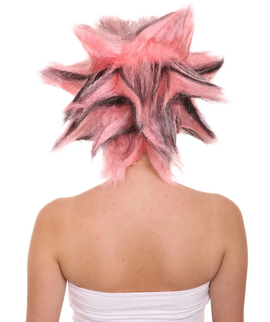 HPO Womens Musical Wigs | Pink & Black Animal Wigs | Premium Breathable Capless Cap Women's 10 HPO Womens Musical Wigs | Pink & Black Animal Wigs | Premium Breathable Capless Cap Women's