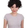 HPO Sexy Womens Wig | Black Curly Wig | Premium Breathable Capless Cap Men's