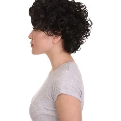 HPO Sexy Womens Wig | Black Curly Wig | Premium Breathable Capless Cap Men's 11 HPO Sexy Womens Wig | Black Curly Wig | Premium Breathable Capless Cap Men's