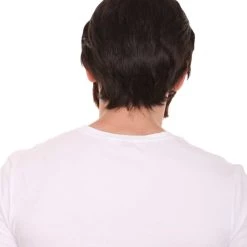 HPO Men's Mens Horror Movie Dk. Brown Wig And Full Beard | TV/Movie Wigs | Premium Breathable Capless Cap 14 HPO Men's Mens Horror Movie Dk. Brown Wig And Full Beard | TV/Movie Wigs | Premium Breathable Capless Cap