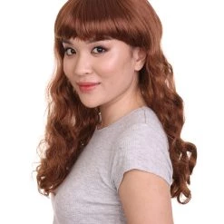 HPO Womens Pin Up Girl Wig | Party Ready Fancy Cosplay Halloween Wig | Premium Breathable Capless Cap
