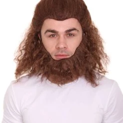 HPO The Beast Mens Wig | Brown Cosplay Wig | Premium Breathable Capless Cap Men's 13 HPO The Beast Mens Wig | Brown Cosplay Wig | Premium Breathable Capless Cap Men's