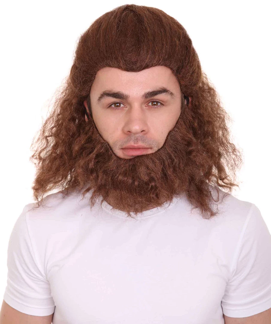 HPO The Beast Mens Wig | Brown Cosplay Wig | Premium Breathable Capless Cap Men's 3 HPO The Beast Mens Wig | Brown Cosplay Wig | Premium Breathable Capless Cap Men's