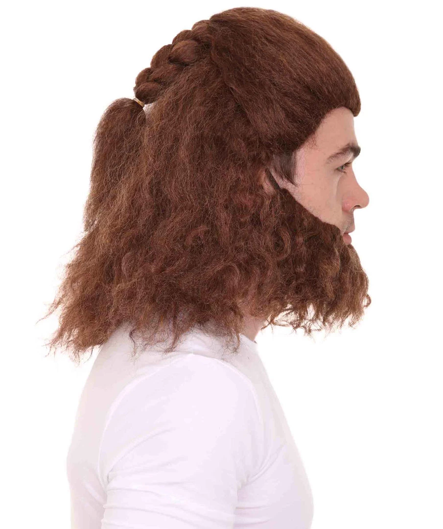 HPO The Beast Mens Wig | Brown Cosplay Wig | Premium Breathable Capless Cap Men's 7 HPO The Beast Mens Wig | Brown Cosplay Wig | Premium Breathable Capless Cap Men's