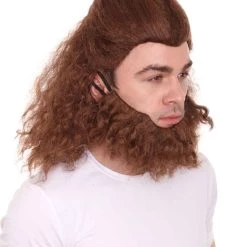 HPO The Beast Mens Wig | Brown Cosplay Wig | Premium Breathable Capless Cap Men's 18 HPO The Beast Mens Wig | Brown Cosplay Wig | Premium Breathable Capless Cap Men's