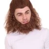 HPO The Beast Mens Wig | Brown Cosplay Wig | Premium Breathable Capless Cap Men's