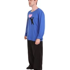 HPO Adult Men's Valentine's Day Falling In Love Long Sleeve Costumes | Blue Cosplay Costume