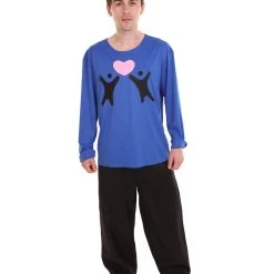 HPO Adult Men's Valentine's Day Falling In Love Long Sleeve Costumes | Blue Cosplay Costume