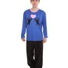 HPO Adult Men's Valentine's Day Falling In Love Long Sleeve Costumes | Blue Cosplay Costume