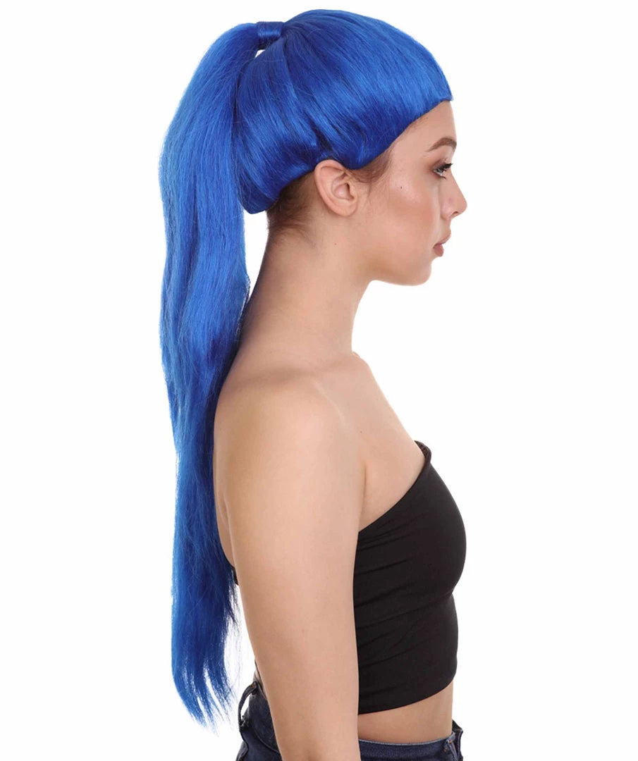 HPO Snger Womens Wig | Blond Pop Star One Side Ponytail Celebrity Wig | Premium Breathable Capless Cap 5 HPO Snger Womens Wig | Blond Pop Star One Side Ponytail Celebrity Wig | Premium Breathable Capless Cap