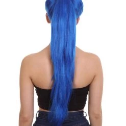 HPO Snger Womens Wig | Blond Pop Star One Side Ponytail Celebrity Wig | Premium Breathable Capless Cap 26 HPO Snger Womens Wig | Blond Pop Star One Side Ponytail Celebrity Wig | Premium Breathable Capless Cap