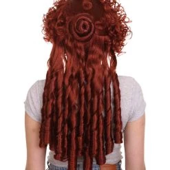 HPO Women's Womens Renaissance Lady Colonial Wig | Red Historical Wigs | Premium Breathable Capless Cap 12 HPO Women's Womens Renaissance Lady Colonial Wig | Red Historical Wigs | Premium Breathable Capless Cap