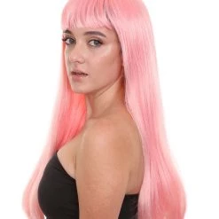 HPO Long Bob Womens Wig | Fancy Party Event Ready Halloween Wig (Lots Of Color Options) | Premium Breathable Capless Cap