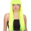 HPO Long Bob Womens Wig | Fancy Party Event Ready Halloween Wig (Lots Of Color Options) | Premium Breathable Capless Cap