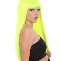 HPO Long Bob Womens Wig | Fancy Party Event Ready Halloween Wig (Lots Of Color Options) | Premium Breathable Capless Cap