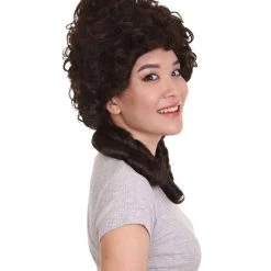 HPO Women's Womens 18th Century Colonial Lady Wig | Dark Brown Historical Wigs 14 HPO Women's Womens 18th Century Colonial Lady Wig | Dark Brown Historical Wigs
