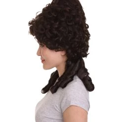 HPO Women's Womens 18th Century Colonial Lady Wig | Dark Brown Historical Wigs 11 HPO Women's Womens 18th Century Colonial Lady Wig | Dark Brown Historical Wigs