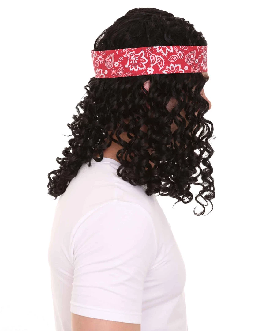 HPO Sportsman Wig | Black With Band | Premium Breathable Capless Cap Kids 6 HPO Sportsman Wig | Black With Band | Premium Breathable Capless Cap Kids