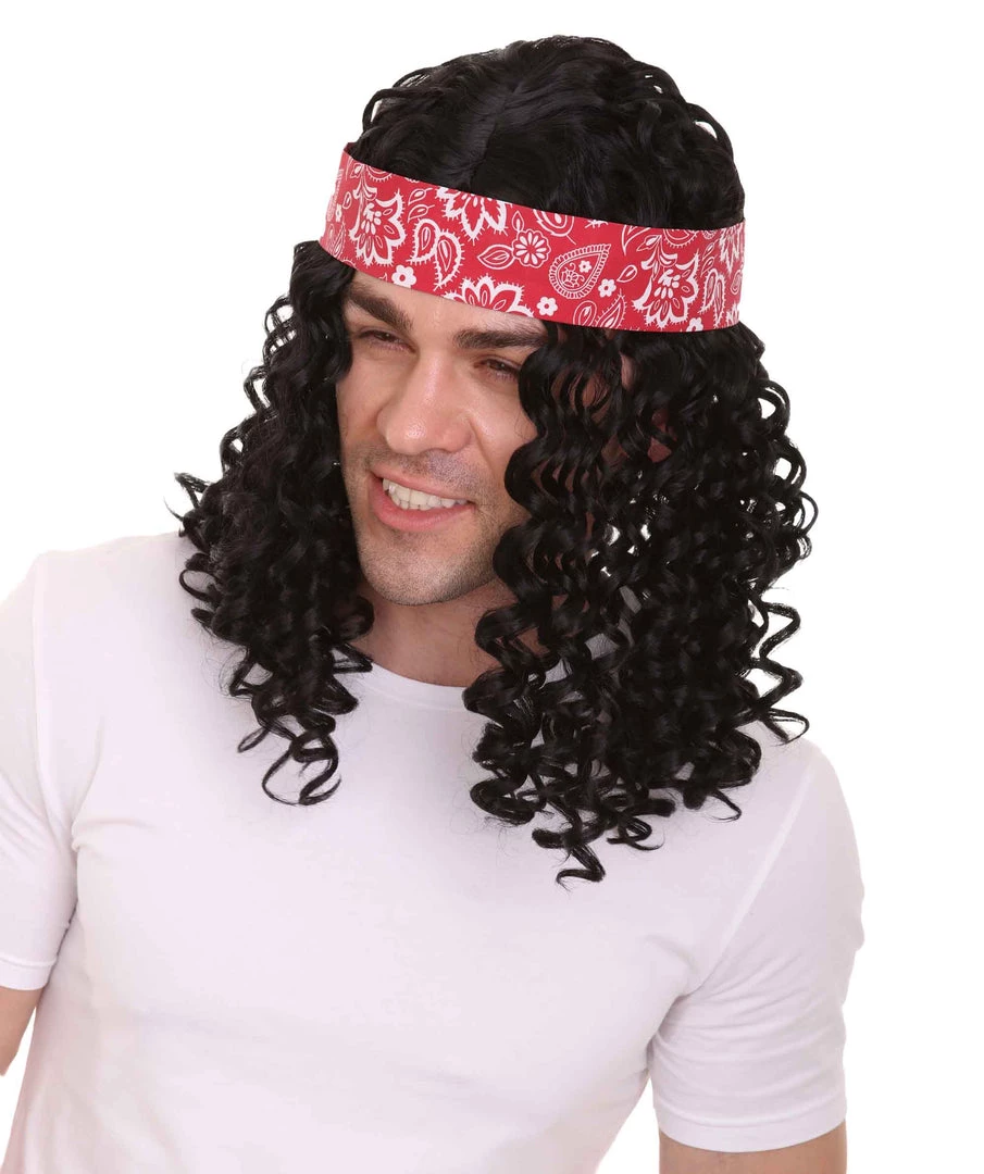 HPO Sportsman Wig | Black With Band | Premium Breathable Capless Cap Kids 8 HPO Sportsman Wig | Black With Band | Premium Breathable Capless Cap Kids