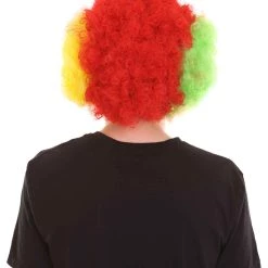 FLAGWIGS Sport Afro Fun Wig Collection | Jumbo Red Yellow Wig