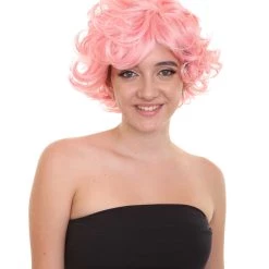 HPO Men's Pink Womens Wig | Coral Pink TV/Movie Party Ready Fancy Cosplay Halloween Wig | Premium Breathable Capless Cap 12 HPO Men's Pink Womens Wig | Coral Pink TV/Movie Party Ready Fancy Cosplay Halloween Wig | Premium Breathable Capless Cap