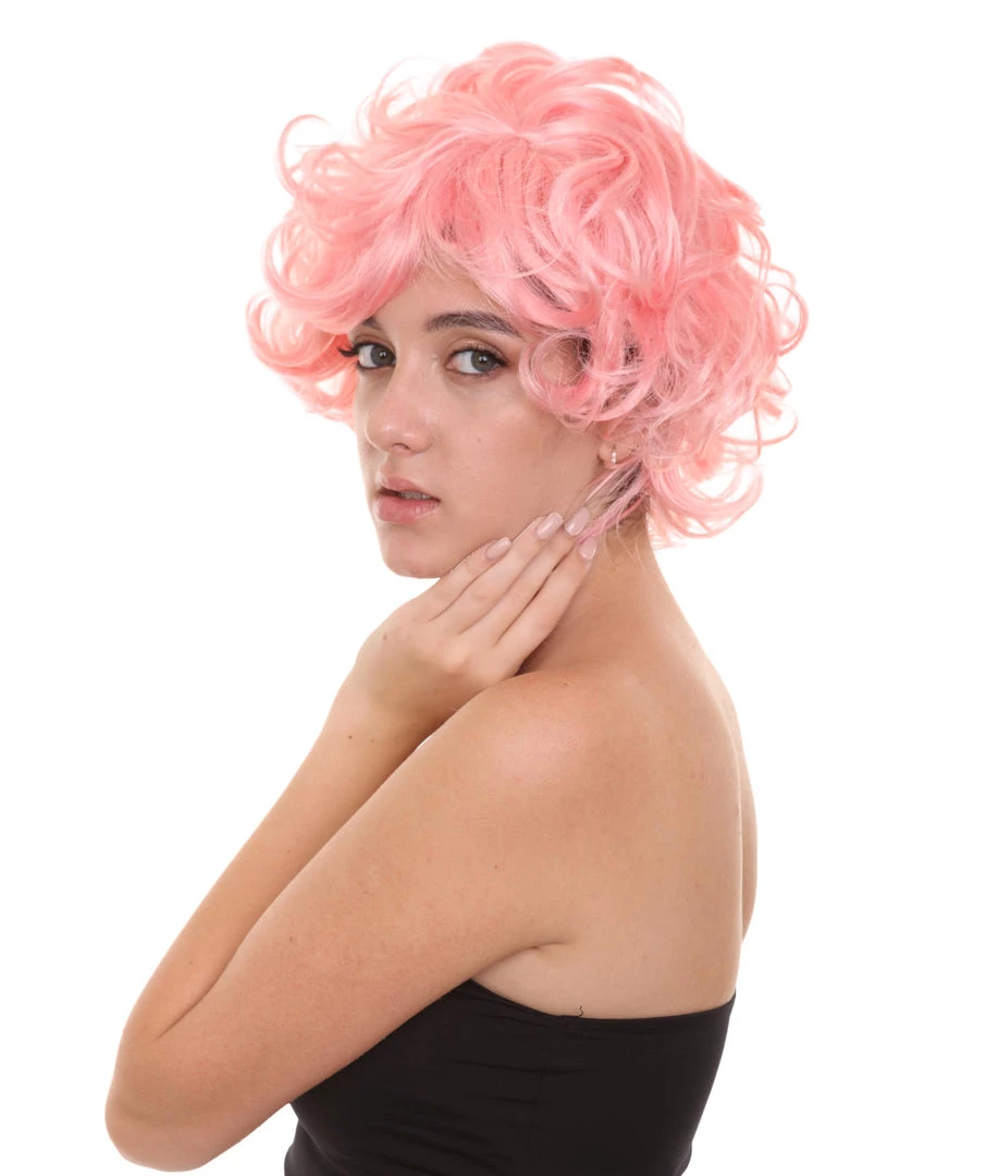 HPO Men's Pink Womens Wig | Coral Pink TV/Movie Party Ready Fancy Cosplay Halloween Wig | Premium Breathable Capless Cap 6 HPO Men's Pink Womens Wig | Coral Pink TV/Movie Party Ready Fancy Cosplay Halloween Wig | Premium Breathable Capless Cap