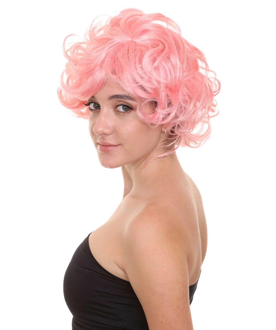 HPO Men's Pink Womens Wig | Coral Pink TV/Movie Party Ready Fancy Cosplay Halloween Wig | Premium Breathable Capless Cap 7 HPO Men's Pink Womens Wig | Coral Pink TV/Movie Party Ready Fancy Cosplay Halloween Wig | Premium Breathable Capless Cap
