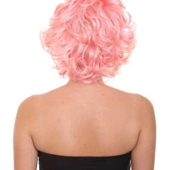 HPO Men's Pink Womens Wig | Coral Pink TV/Movie Party Ready Fancy Cosplay Halloween Wig | Premium Breathable Capless Cap 14 HPO Men's Pink Womens Wig | Coral Pink TV/Movie Party Ready Fancy Cosplay Halloween Wig | Premium Breathable Capless Cap