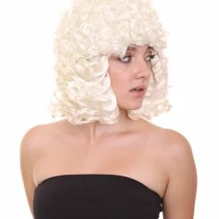 HPO Women's Womens Judge Wig | White TV/Movie Wig 14 HPO Women's Womens Judge Wig | White TV/Movie Wig