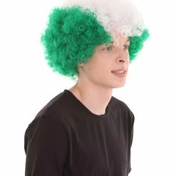 FLAGWIGS Sport Afro Fun Wig Collection | Jumbo Red Yellow Wig